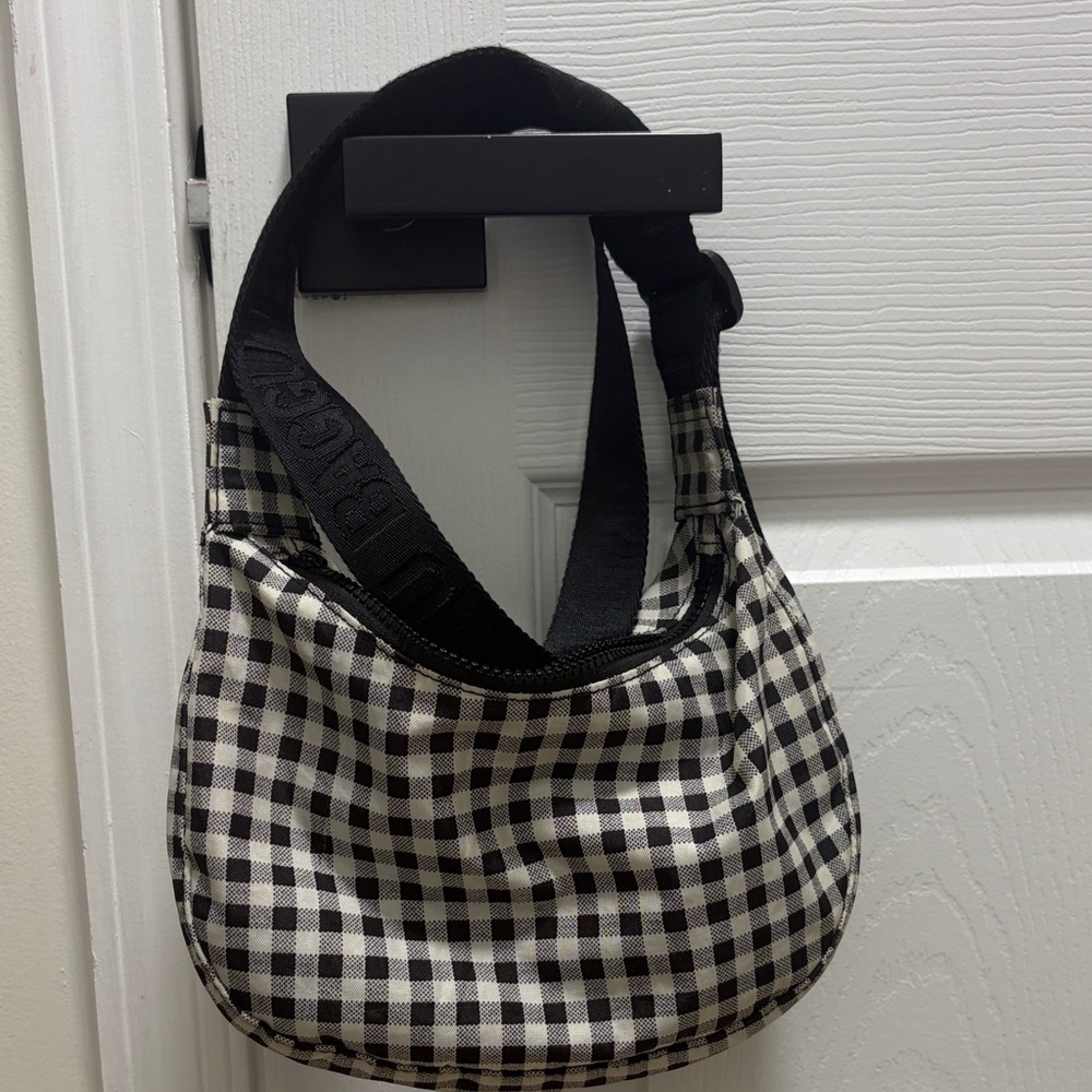 Baggu small crescent gingham